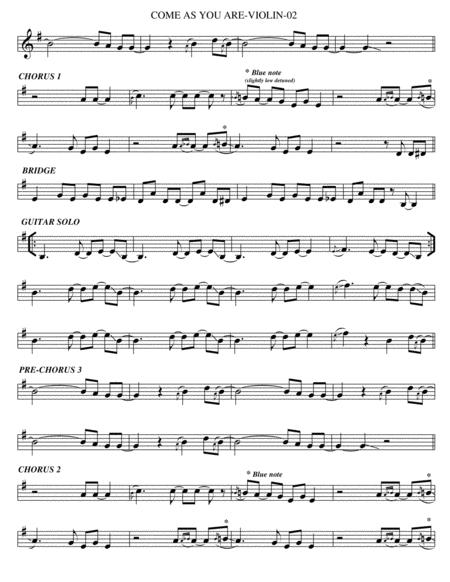 Come As You Are Violin Page 2