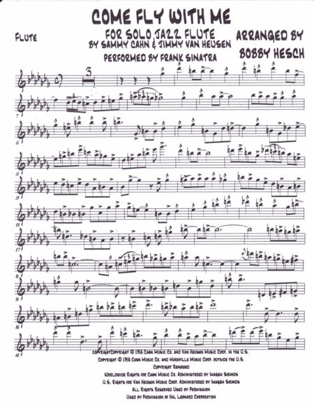 Come Fly With Me For Solo Jazz Flute Page 2