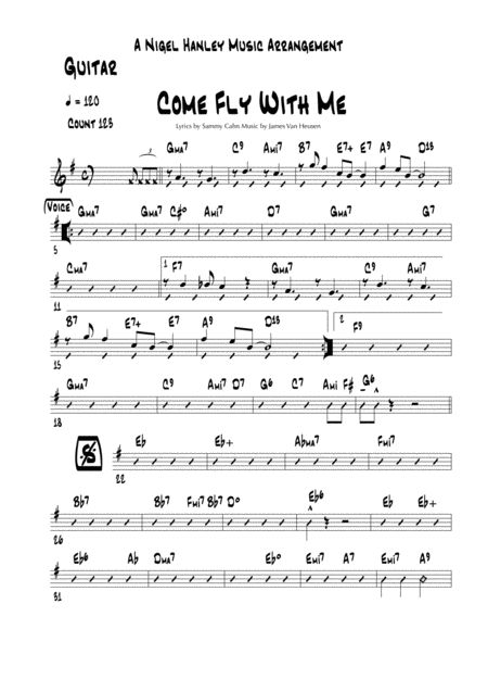 Come Fly With Me G 7pc Swing Band Chart Page 2