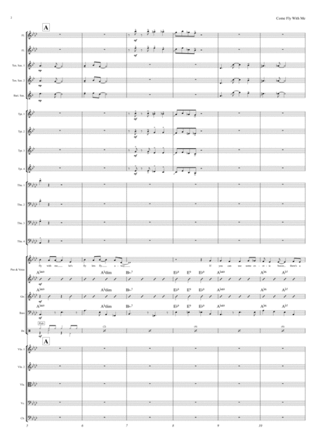 Come Fly With Me Vocal With Big Band And Strings Ab Major Page 2