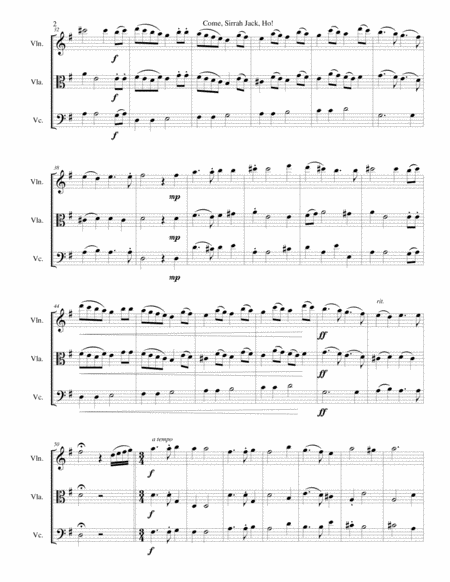 Come Sirrah Jack Ho For String Trio Page 2