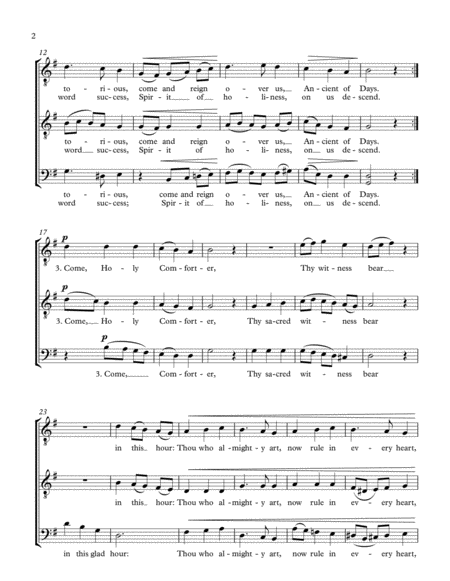 Come Thou Almighty King Ttb Or Tbb Choir A Cappella Page 2