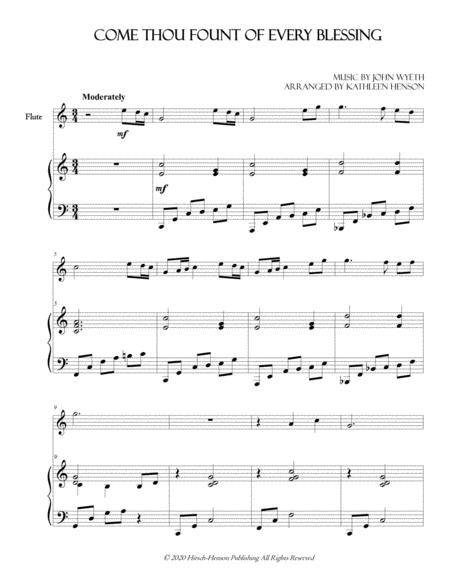 Come Thou Fount Of Every Blessing For Solo Flute Page 2