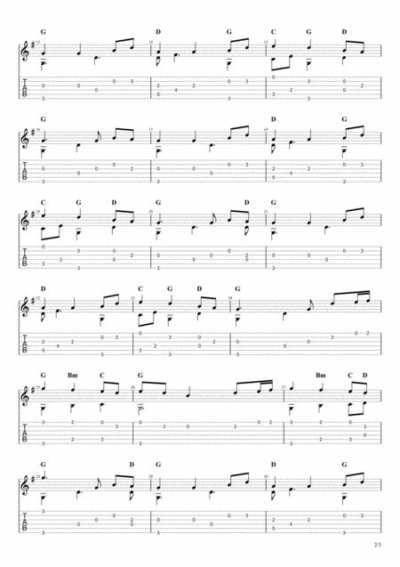 Come Thou Fount Of Every Blessing Solo Fingerstyle Guitar Tab Page 2