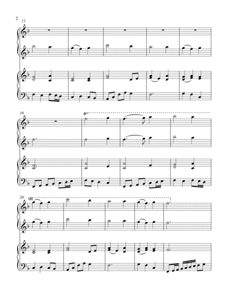 Come Thou Long Expected Jesus 1 Piano 4 Hand Duet Page 2