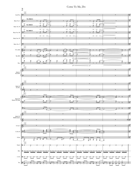 Come To Me Do Chicago Full Score Set Of Parts Page 2