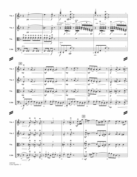 Come Together Arr Larry Moore Conductor Score Full Score Page 2