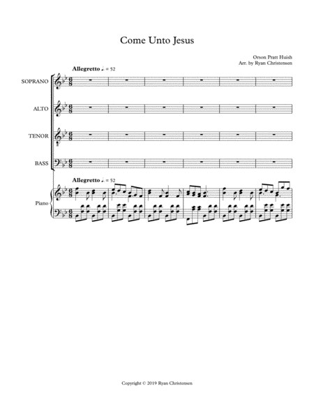 Come Unto Jesus Satb Chorus Page 2