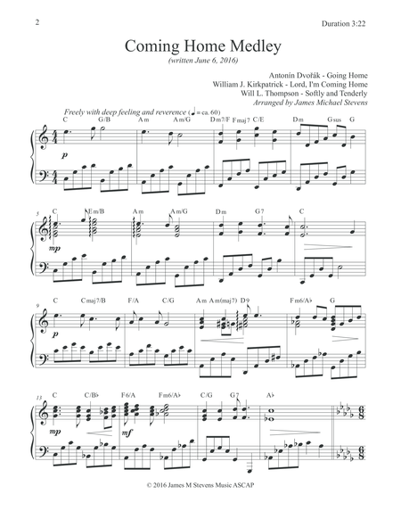 Coming Home Medley Solo Piano Page 2