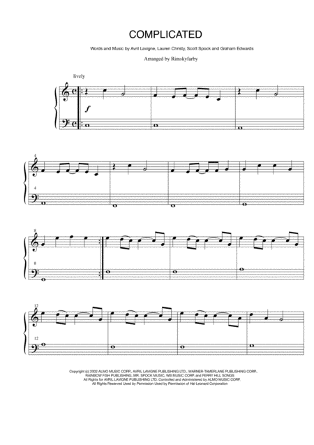 Complicated For Easy Piano Page 2