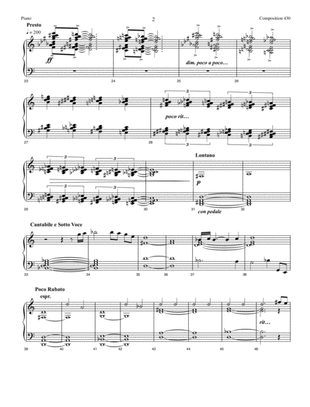 Composition 430 Piano Solo Page 2