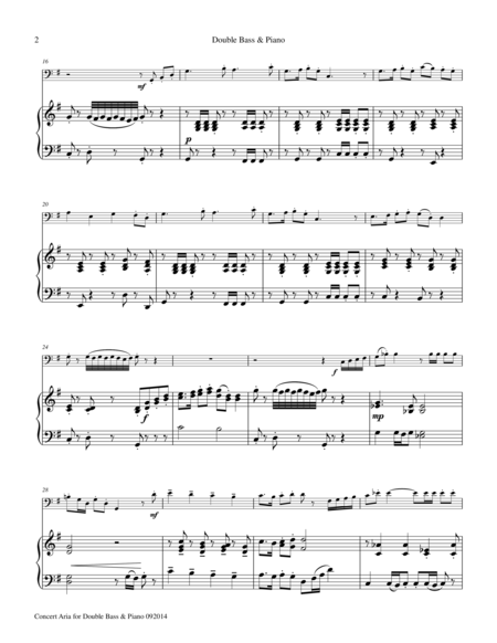 Concert Aria For Double Bass Piano Page 2