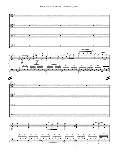 Concert Piece Opus 86 For Trombone Quartet Piano Page 2