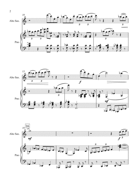 Concertino For Alto Saxophone And Piano Page 2