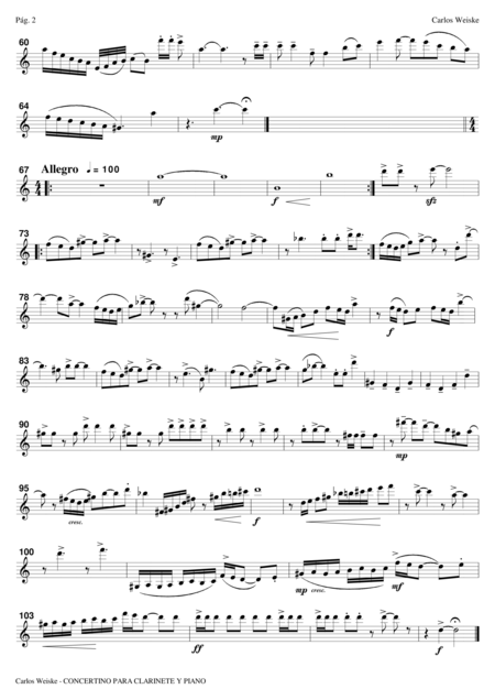Concertino For Clarinet Bb And Piano Page 2