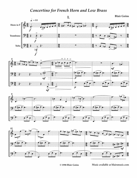 Concertino For French Horn And Low Brass Page 2