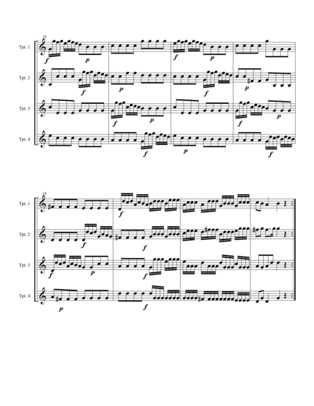 Concerto 2 For Four Trumpets 1st Movement Page 2