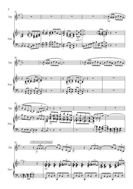 Concerto For Cootie Arranged For Trumpet And Piano Page 2