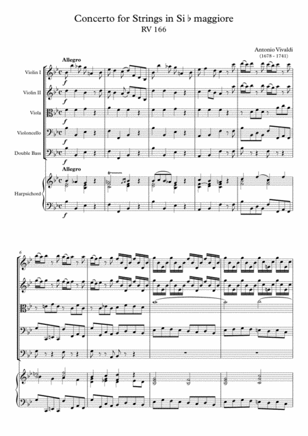 Concerto For Strings In B Flat Major Rv 166 Page 2