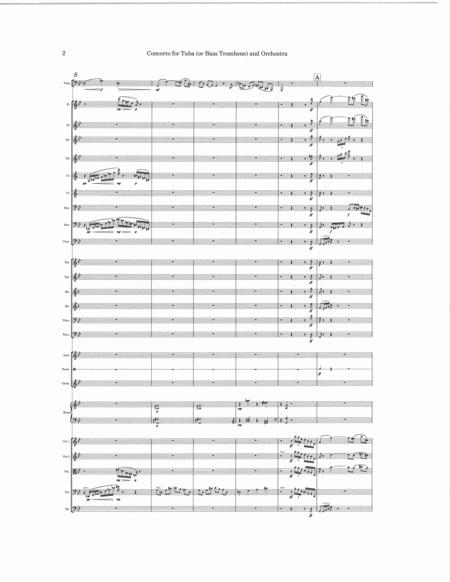 Concerto For Tuba Or Bass Trombone And Orchestra Page 2