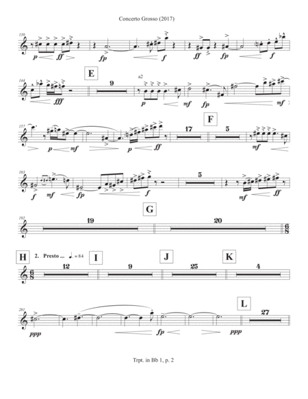 Concerto Grosso 2017 For Chamber Orchestra Trumpet In Bb 1 Page 2