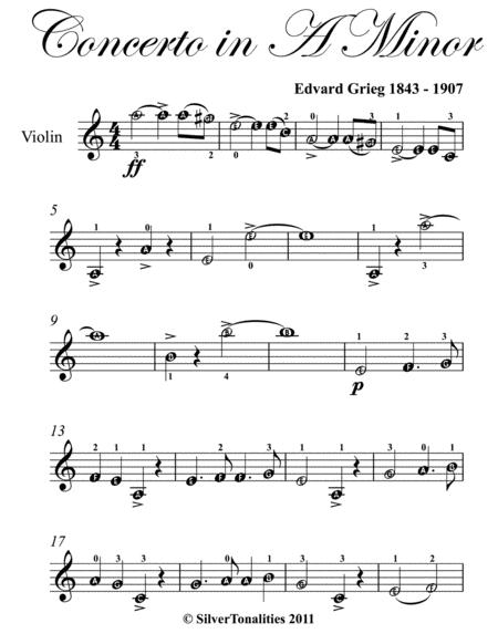 Concerto In A Minor Easy Violin Sheet Music Page 2