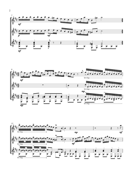 Concerto In D Ii Largo Guitar Trio Score And Parts Page 2