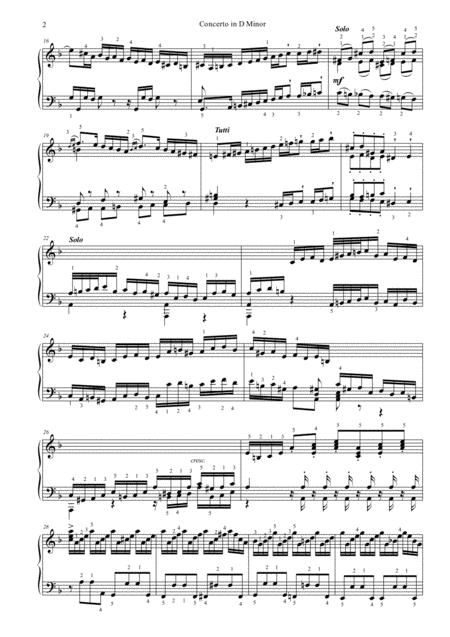 Concerto In D Minor Bwv 1052 Page 2