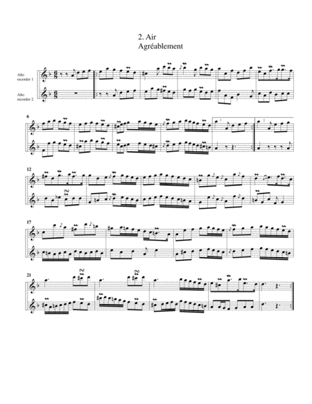 Concerto No 13 For 2 Flutes Arrangement For 2 Alto Recorders Page 2