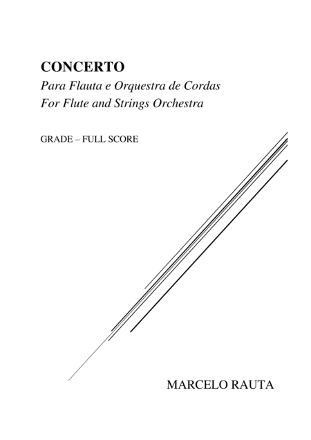 Concerto Para Flauta E Orquestra De Cordas Concerto For Flute And String Orchestra Full Score Page 2