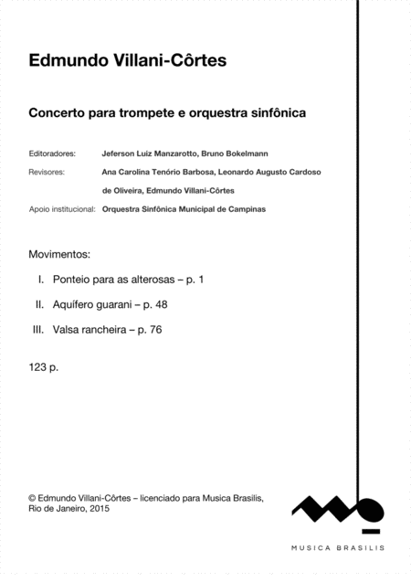 Concerto Para Trompete E Orquestra Sinfnica Grade Page 2