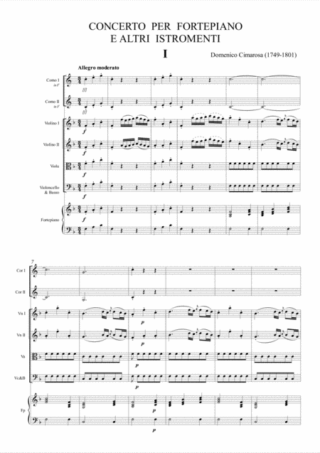 Concerto Per Fortepiano E Altri Stromenti Page 2