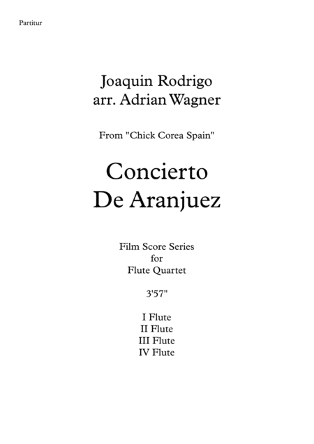 Concierto De Aranjuez Flute Quartet Arr Adrian Wagner Page 2