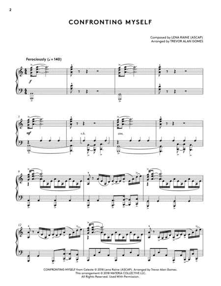 Confronting Myself Celeste Piano Collections Page 2