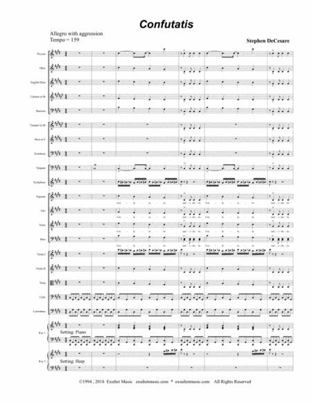 Confutatis From Requiem Mass Full Score Page 2