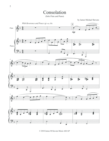 Consolation Flute Piano Page 2