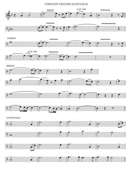 Constant Craving Alto Sax Page 2