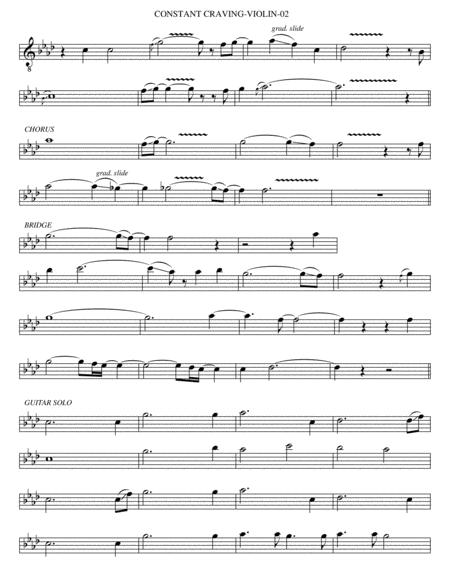 Constant Craving Violin Page 2