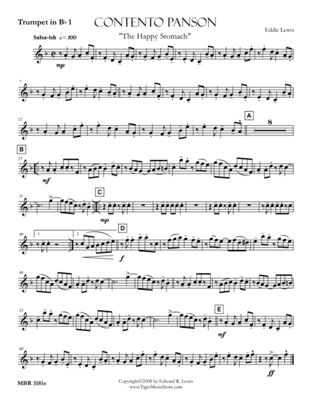 Contento Panson For Brass Quartet By Eddie Lewis Page 2
