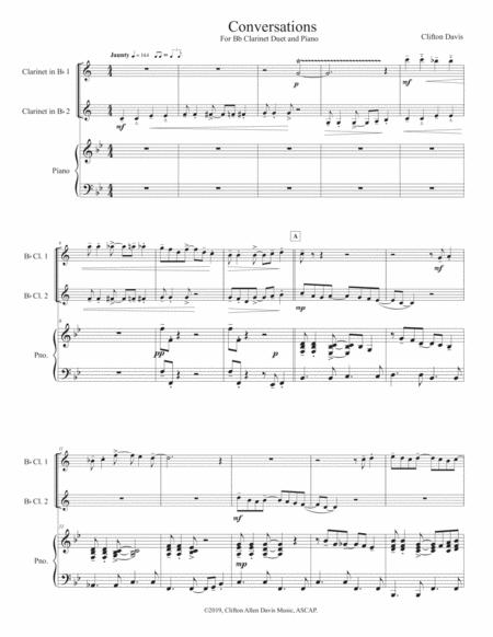 Conversations For Bb Clarinet Duet Piano Page 2