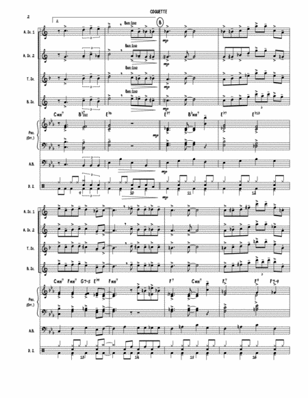 Coquette Sax Quartet Aatb With Rhythm Section Intermediate Page 2