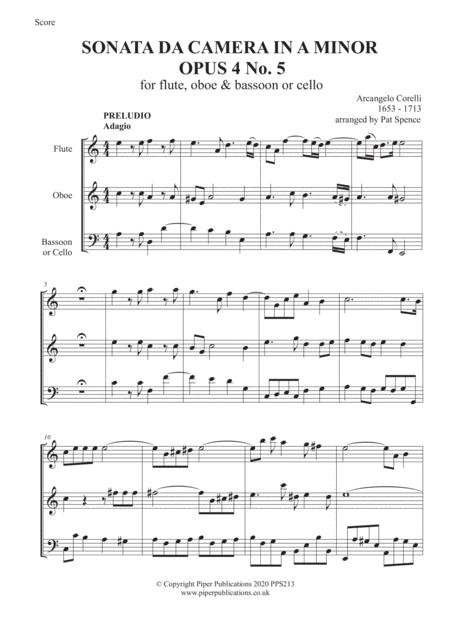 Corelli 2 Sonatas Da Camera For Flute Oboe Bassoon Or Cello Page 2