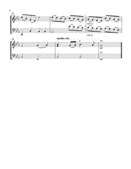 Corelli Adagio From Christmas Concerto Arr For Violin Cello Page 2