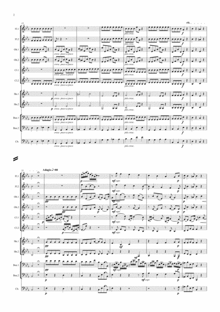 Corelli Concerto Grosso Op 6 No 8 Christmas Concerto Mvt Iii Adagio Allegro Adagio Symphonic Wind Page 2