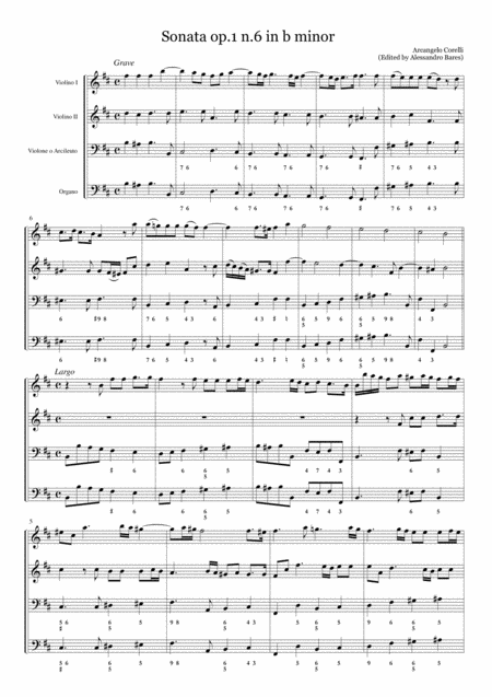 Corelli Sonata Op 1 N 6 In B Minor Page 2