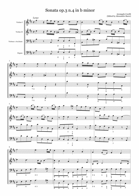 Corelli Sonata Op 3 N 4 In B Minor Page 2