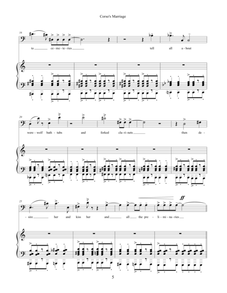 Corsos Marriage 2011 For Baritone And Piano Page 2
