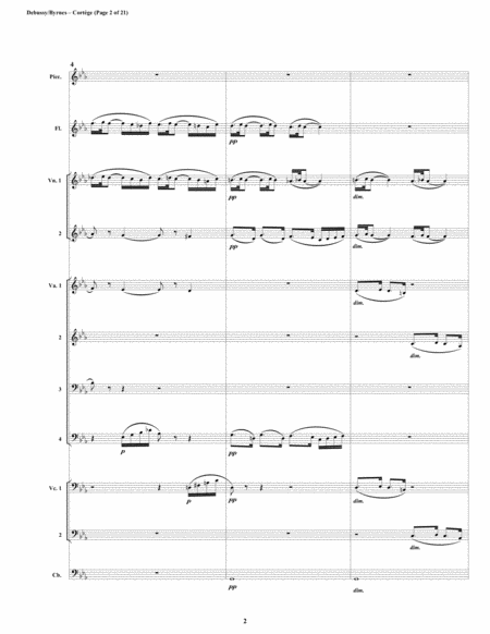 Cortge Mvt 2 From Debussys Petite Suite For String Nonet Piccolo Flute Page 2