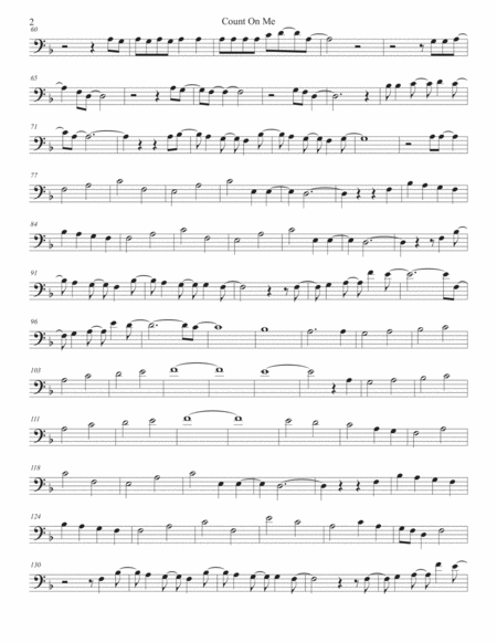 Count On Me Cello Page 2