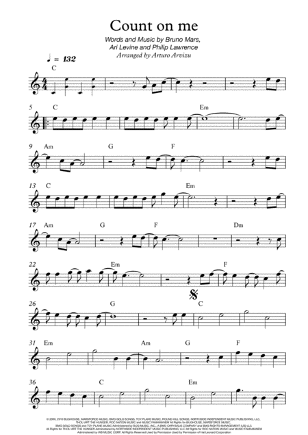 Count On Me Chords And Melody Page 2